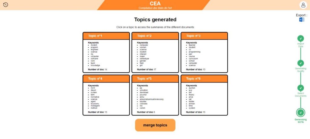 L’analyse des résultats obtenus après la classification des documents
